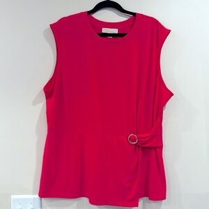 🔥NWOT Michael Kors Vibrant Red Muscle Tee🔥